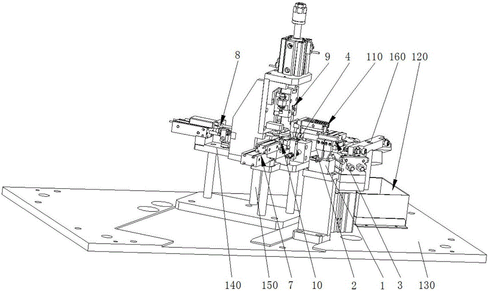Inductive coil automatic assembling and bending device and method