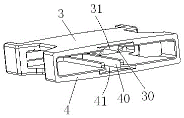 Plastic clamping part