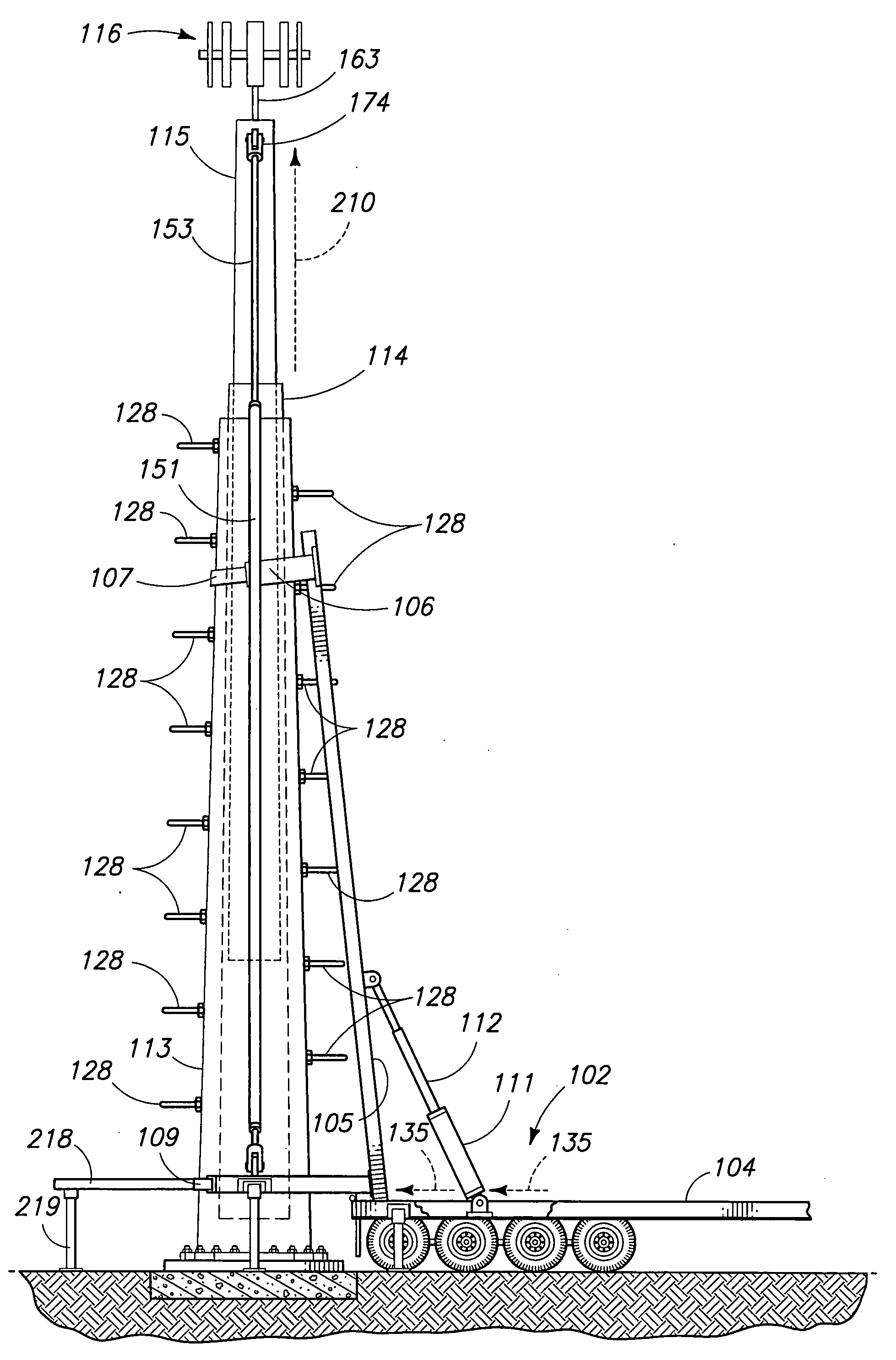 Monopole tower system