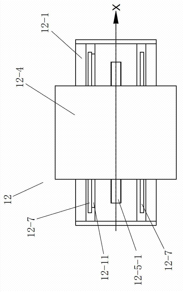 Plane conjugate cam contour detecting and abrasive machining device