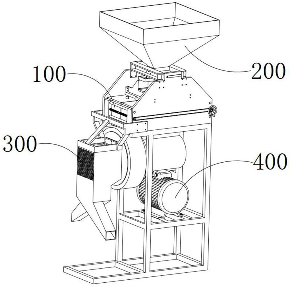 Refined chain peeling process of brown rice