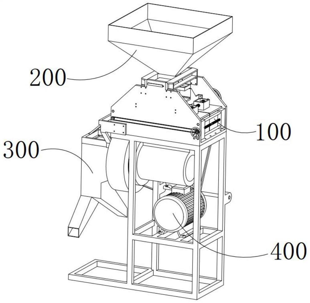 Refined chain peeling process of brown rice