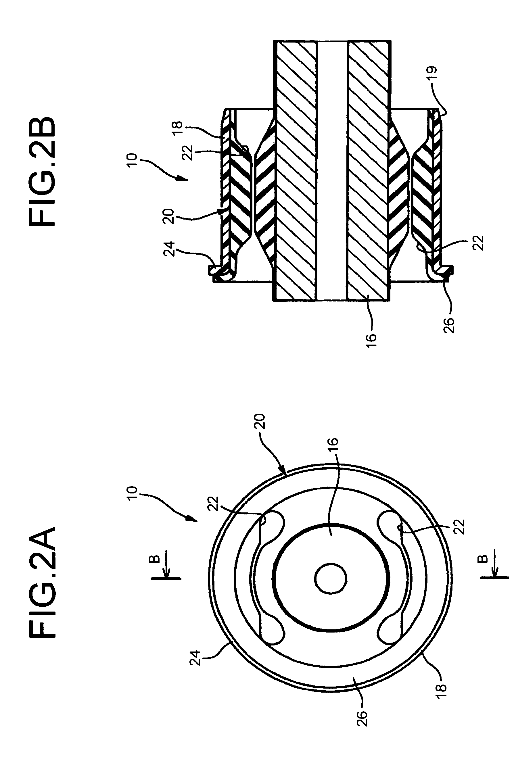 Cylindrical vibration damping device