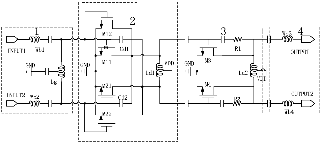 Ku-band low noise amplifier