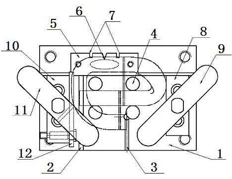 Single-toe elastic strip fast detecting tool and detecting method