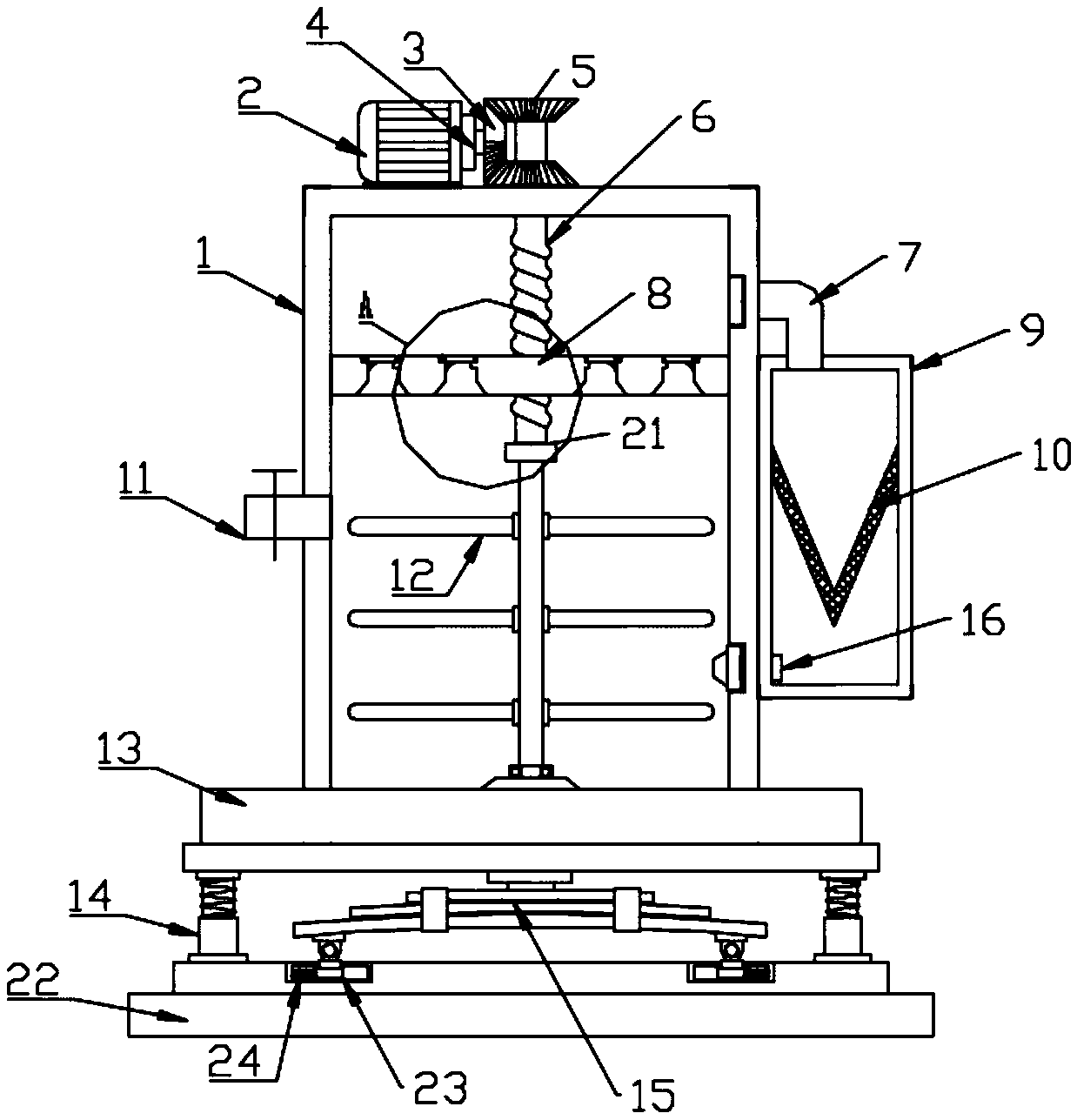 Tobacco seed water selecting device