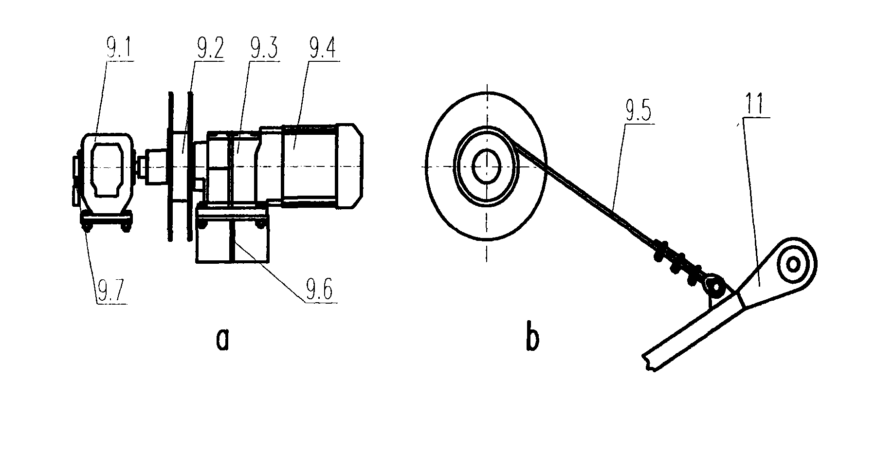 Middle and low-voltage lateral adaptive contact power acquisition device