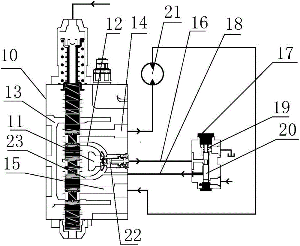 One-way valve mechanism for excavator boom and rotation oil path system