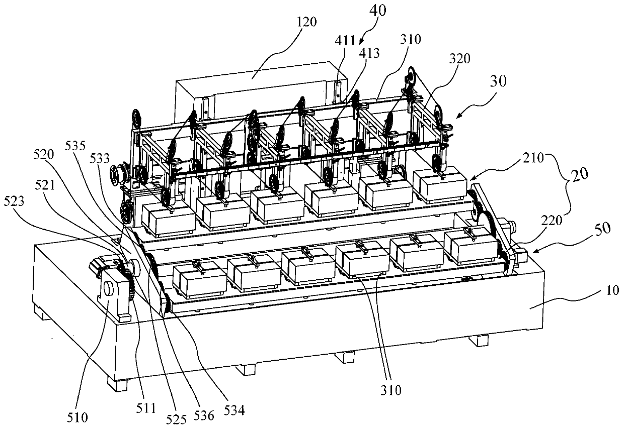 Working table of silicon ingot cutting machine, silicon ingot cutting machine and silicon ingot cutting method