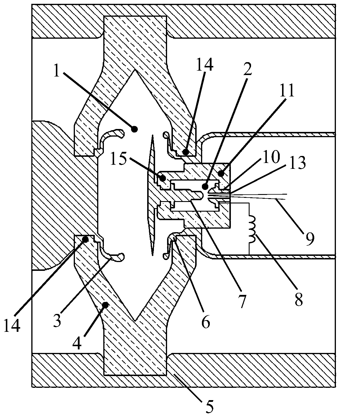 A laser-triggered megavolt low-inductance gas switch