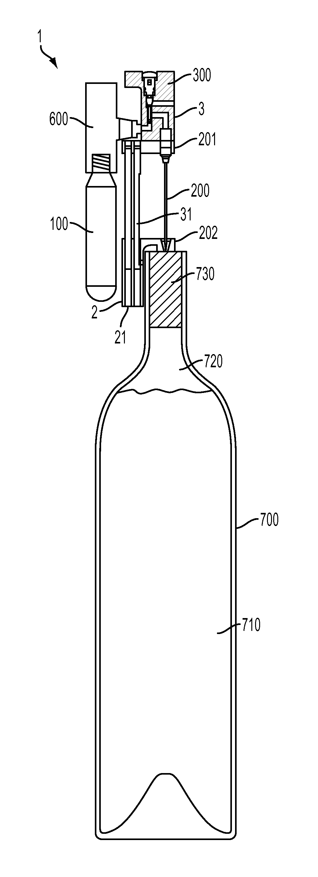 Method and apparatus for beverage extraction needle guiding