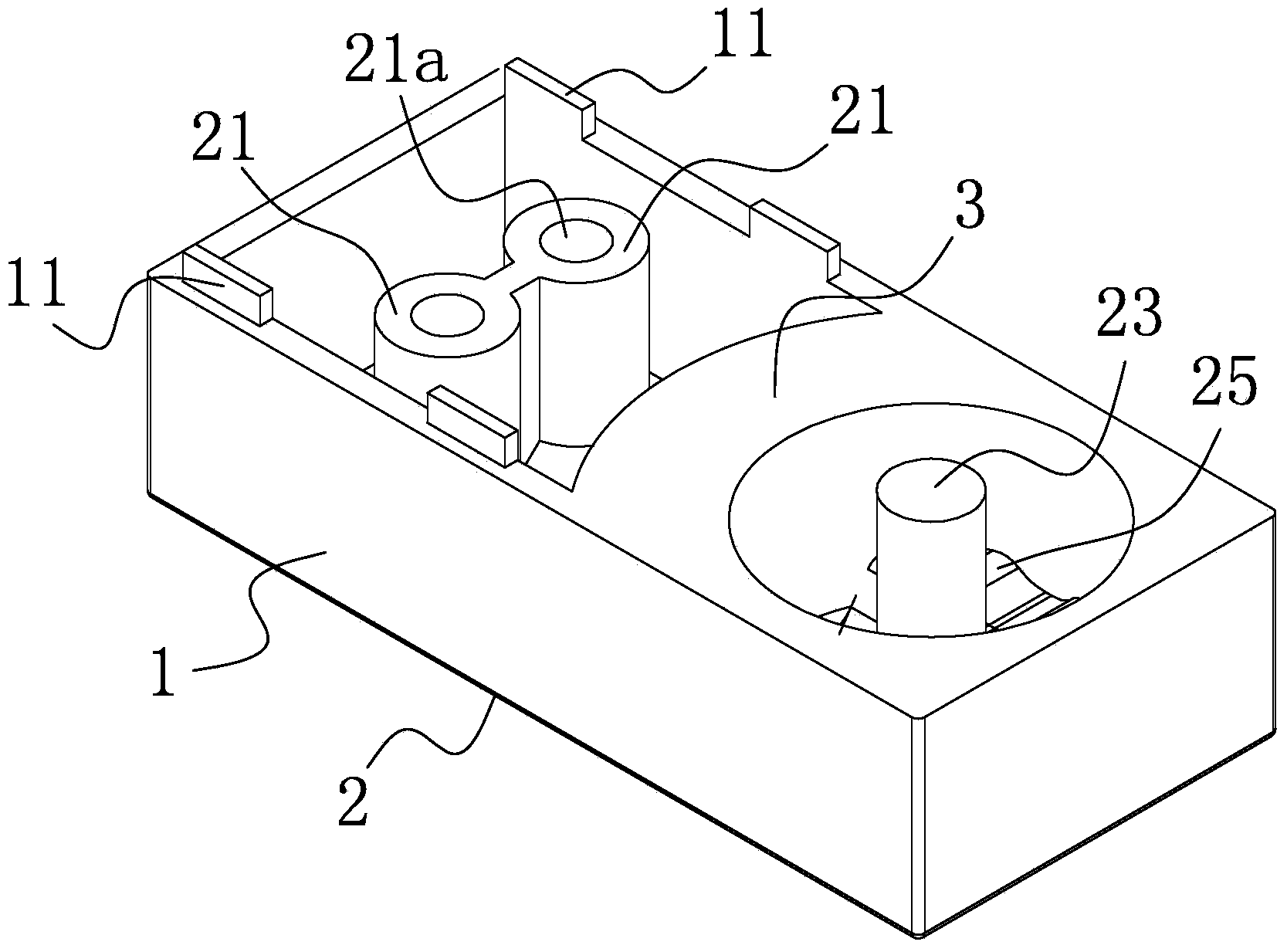 Lower seat of combined rotary shaft seat