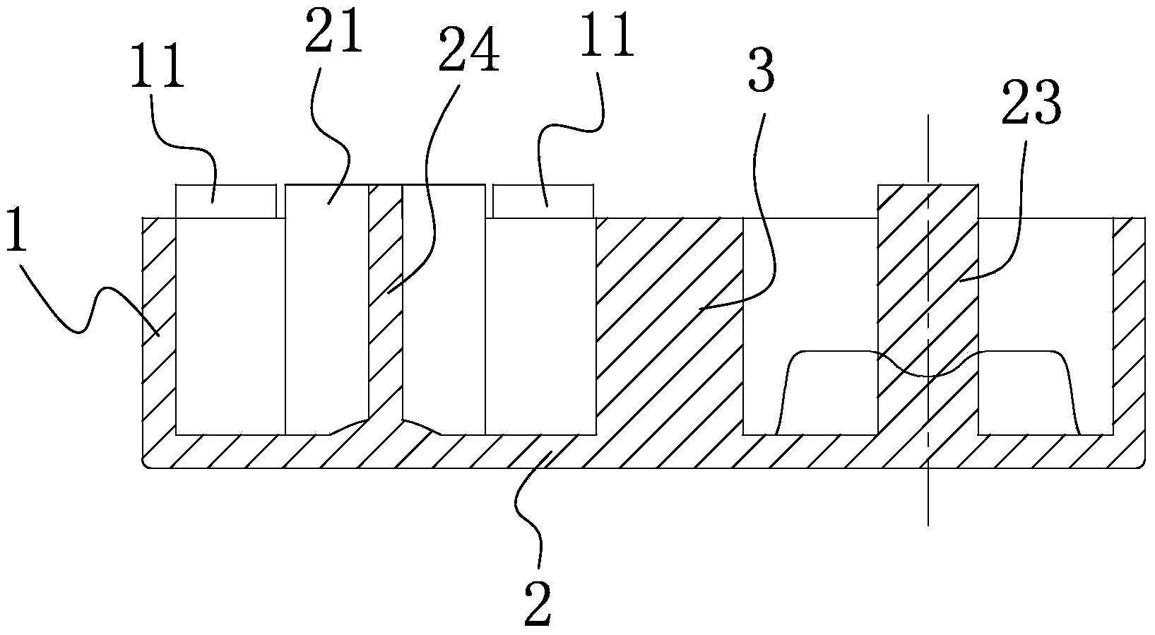 Lower seat of combined rotary shaft seat