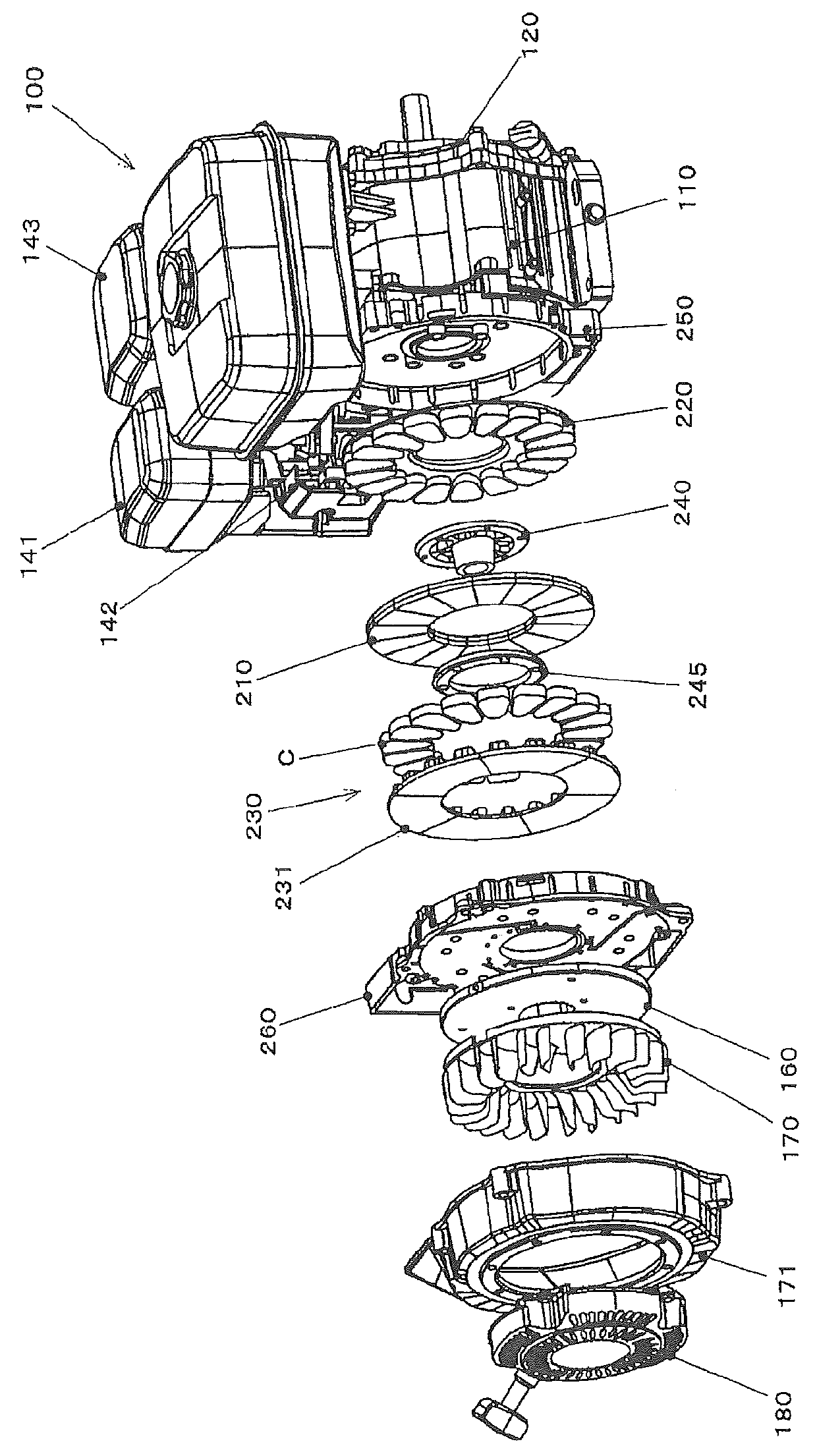 Axial gap-type power generator