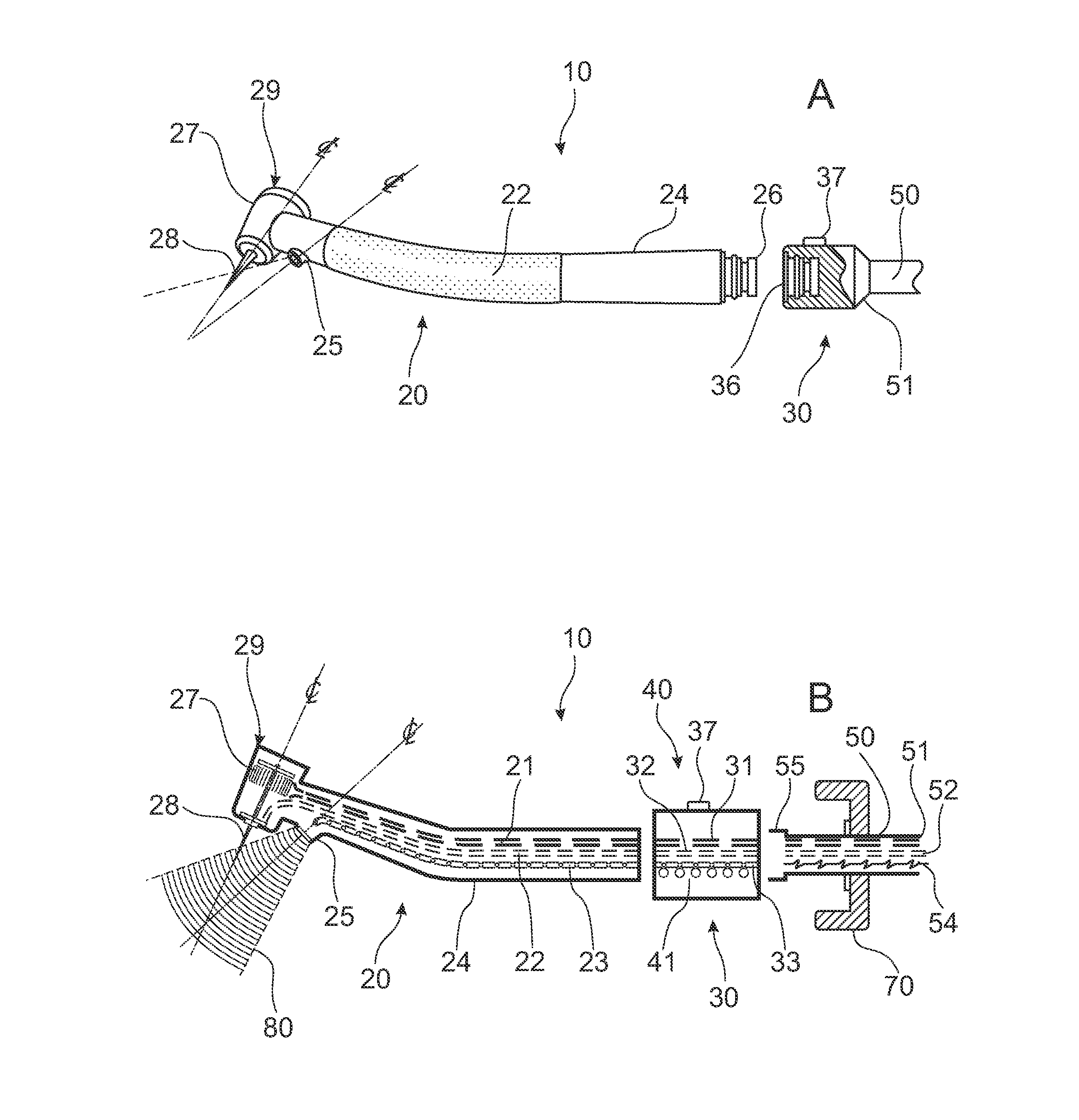 Illuminating dental instrument, coupling and method of use