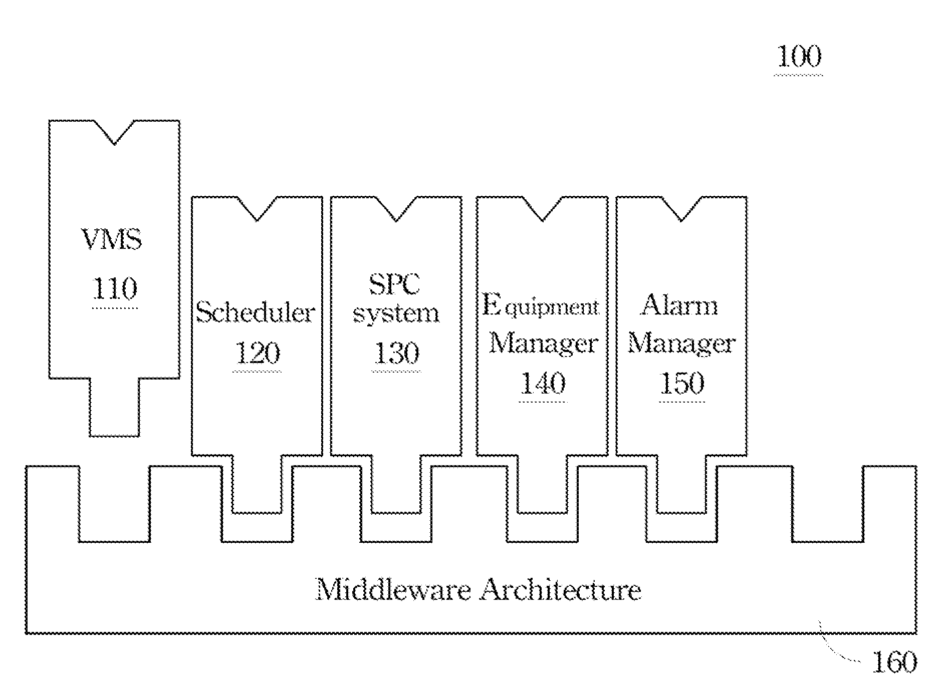 Manufacturing execution system with virtual-metrology capabilities and manufacturing system including the same