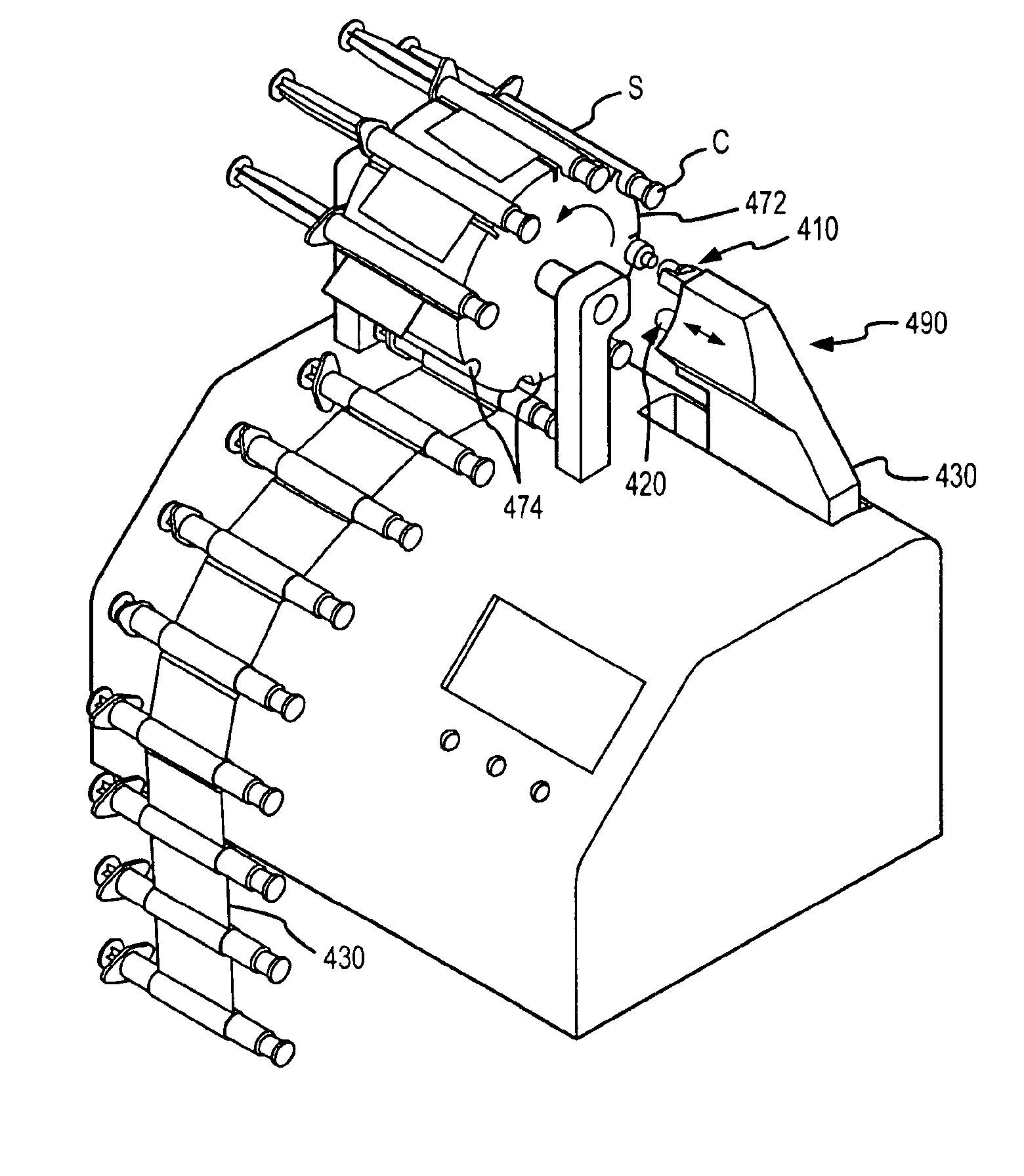 Method for handling syringe bodies