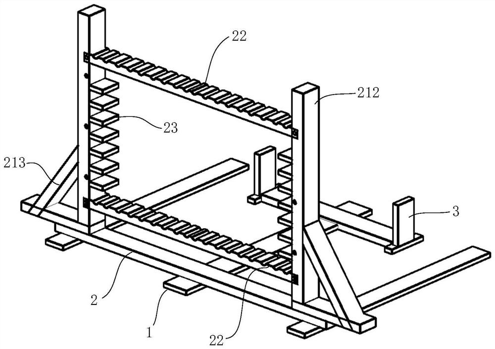 Prefabricating device for embedded steel bar structure of stand column bearing platform and construction method of prefabricating device
