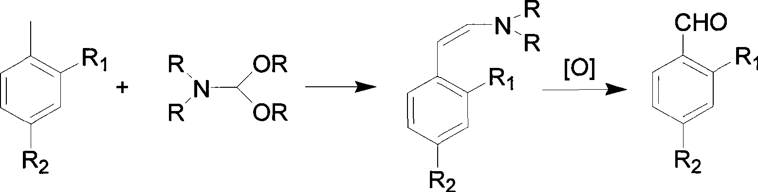 O-nitrobenzaldehyde and p-nitrobenzaldehyde and preparation method of halides thereof