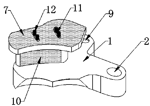 Hydraulic shearing mechanism auxiliary shear blade with supporting erecting device