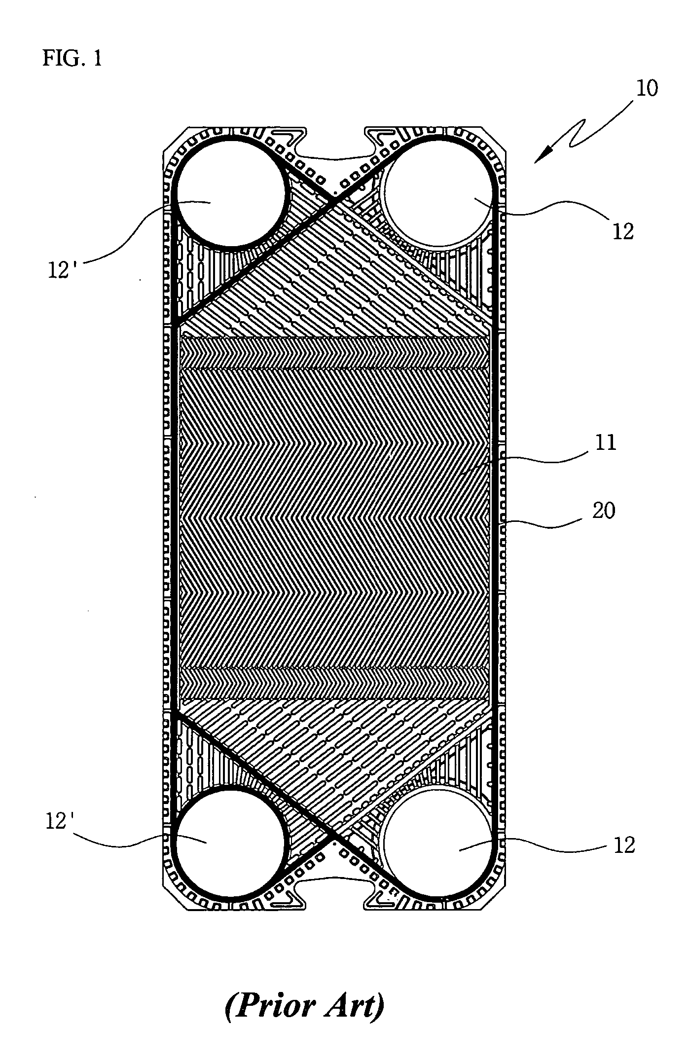 Coupling structure of heat transfer plate and gasket of plate type heat exchanger