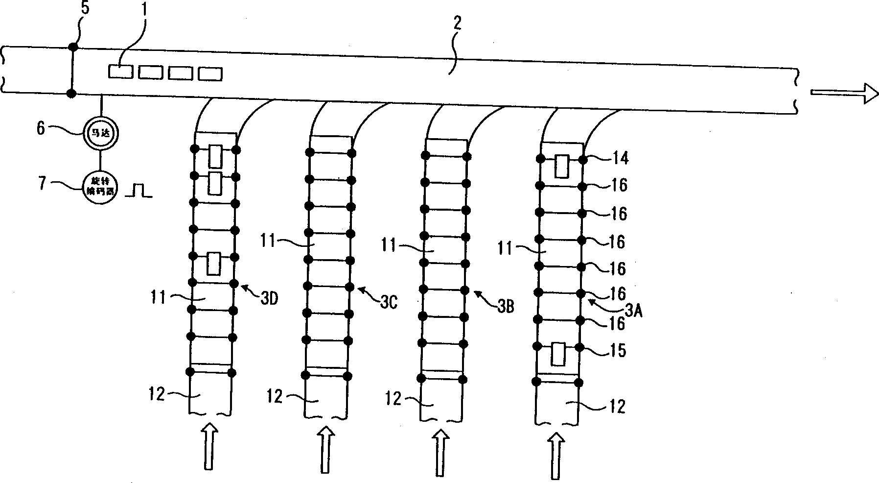 Cocurrent control method for goods