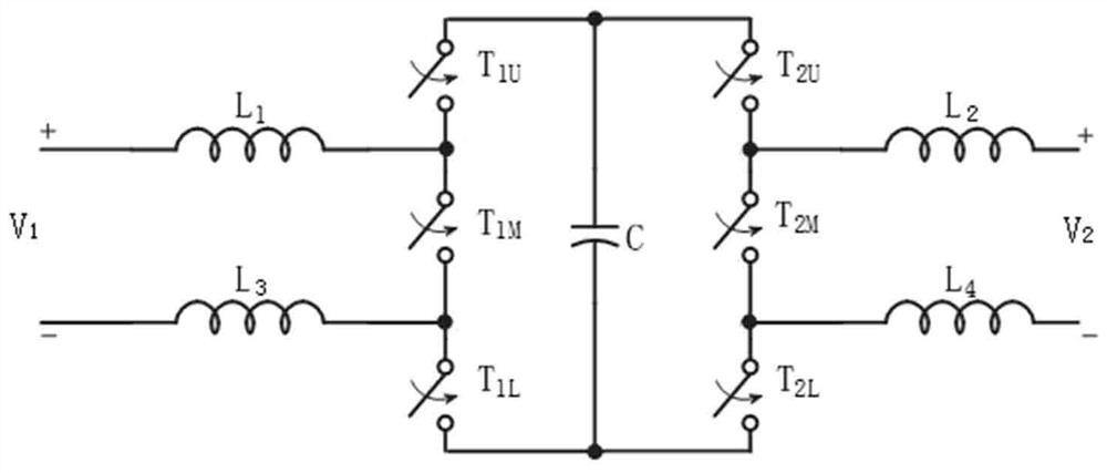 Capacitive energy storage type isolated DC-DC converter and control method thereof