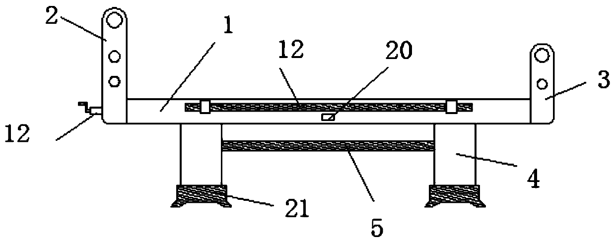 Inwards-sinking liftable mental patients-binding device