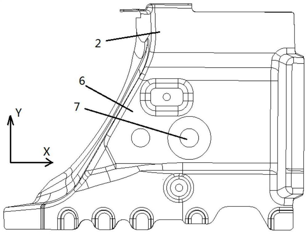 Lower vehicle body and vehicle body skid positioning method