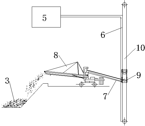A dust removal method for an open-pit mine dumper
