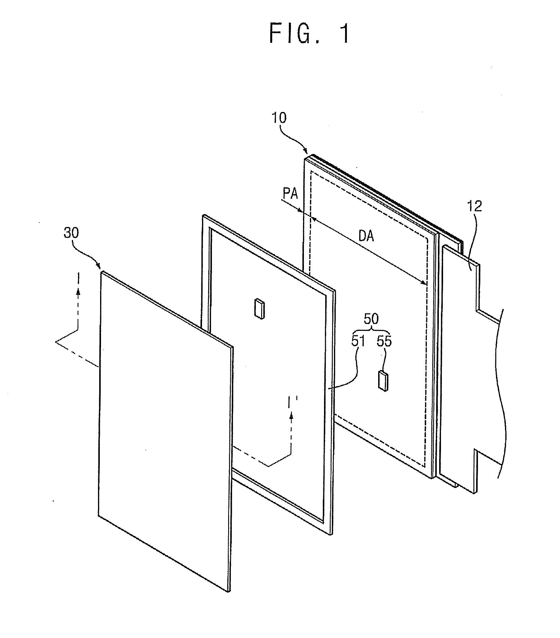 Touch-screen display device and method thereof