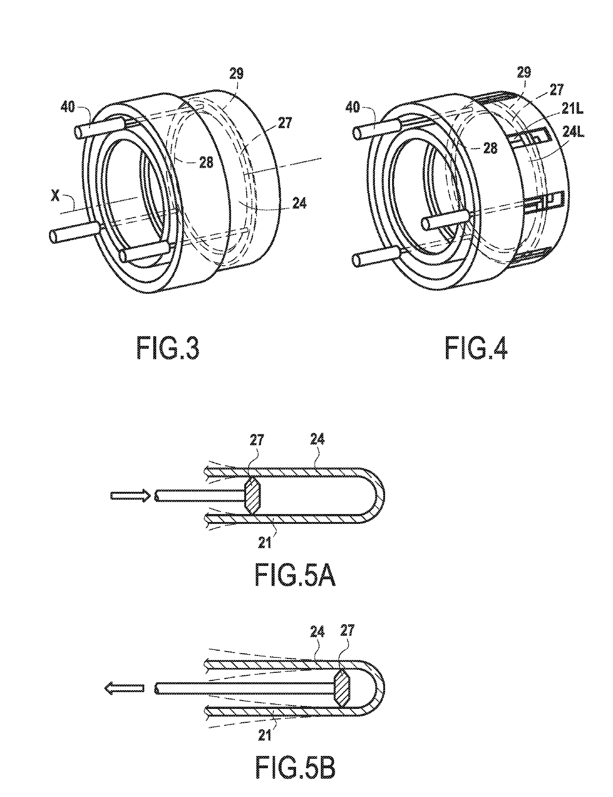 Variable stiffness bearing suspension device