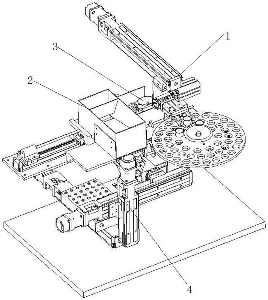 Automatic mineral powder rod filling instrument