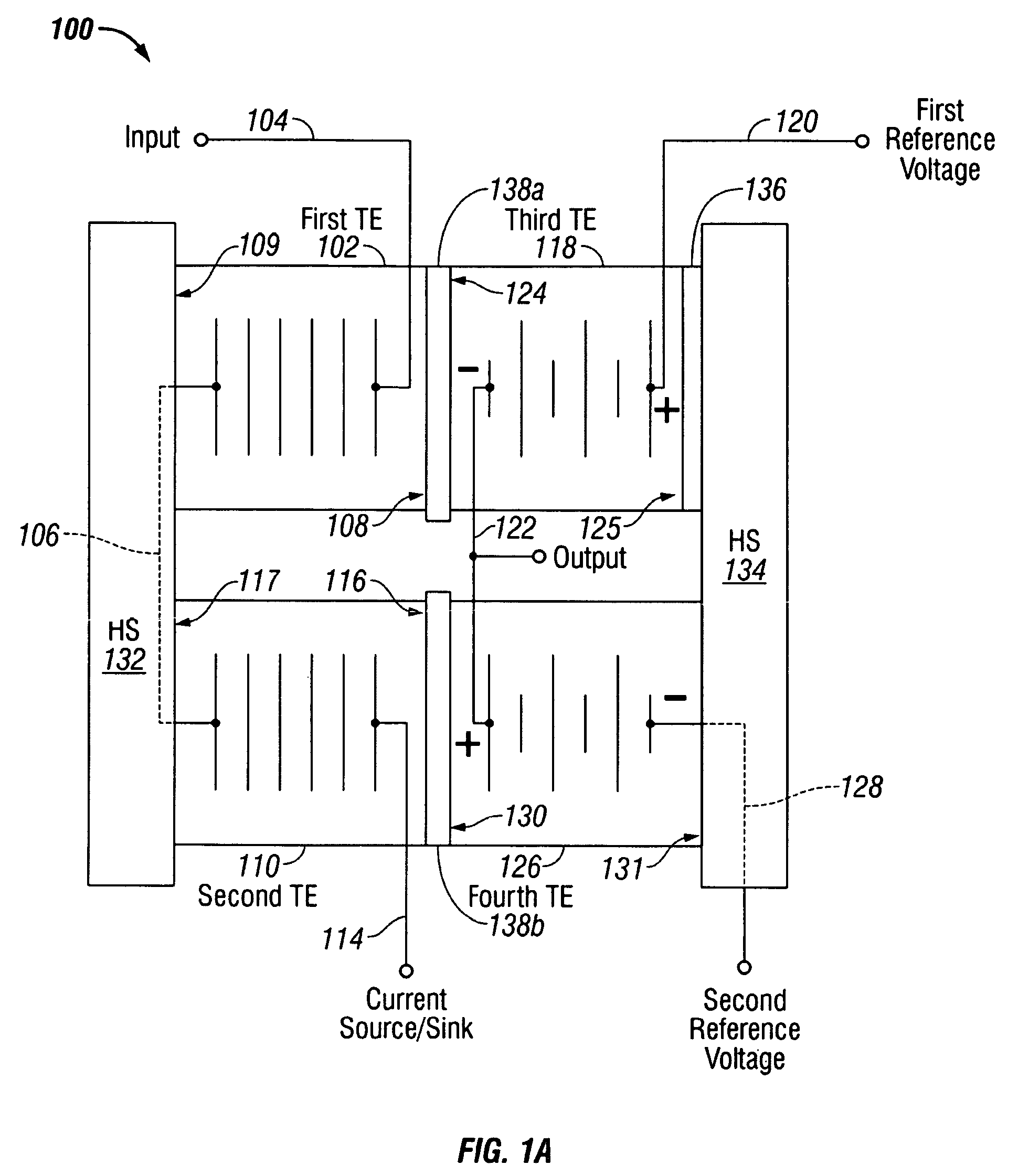 Thermal electric NOR gate