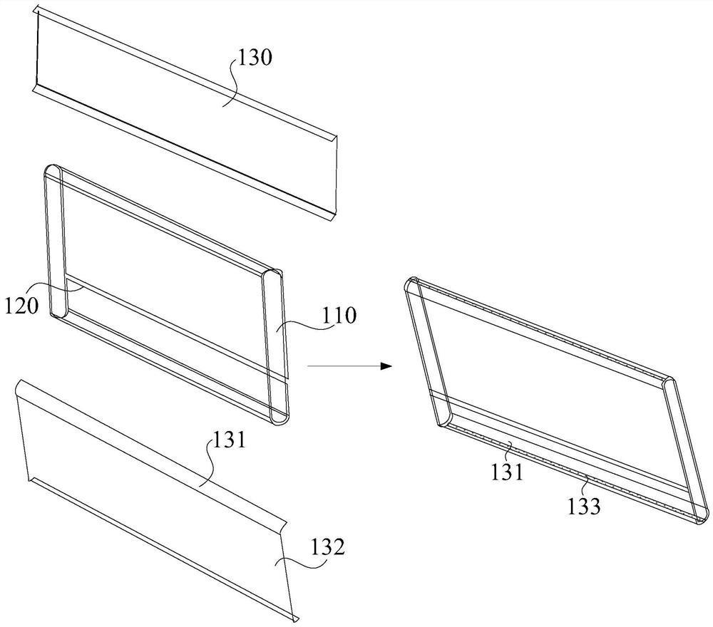 Bubble removing method for fitting of cover plate and curved screen, terminal equipment and assembling method of terminal equipment