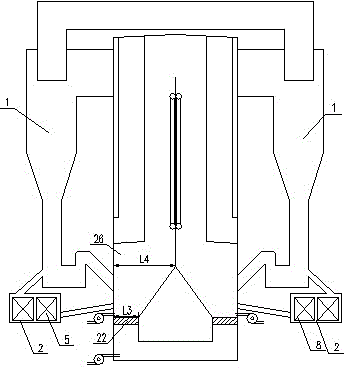 A high bed temperature circulating fluidized bed boiler with steam parameters of 700°C and above