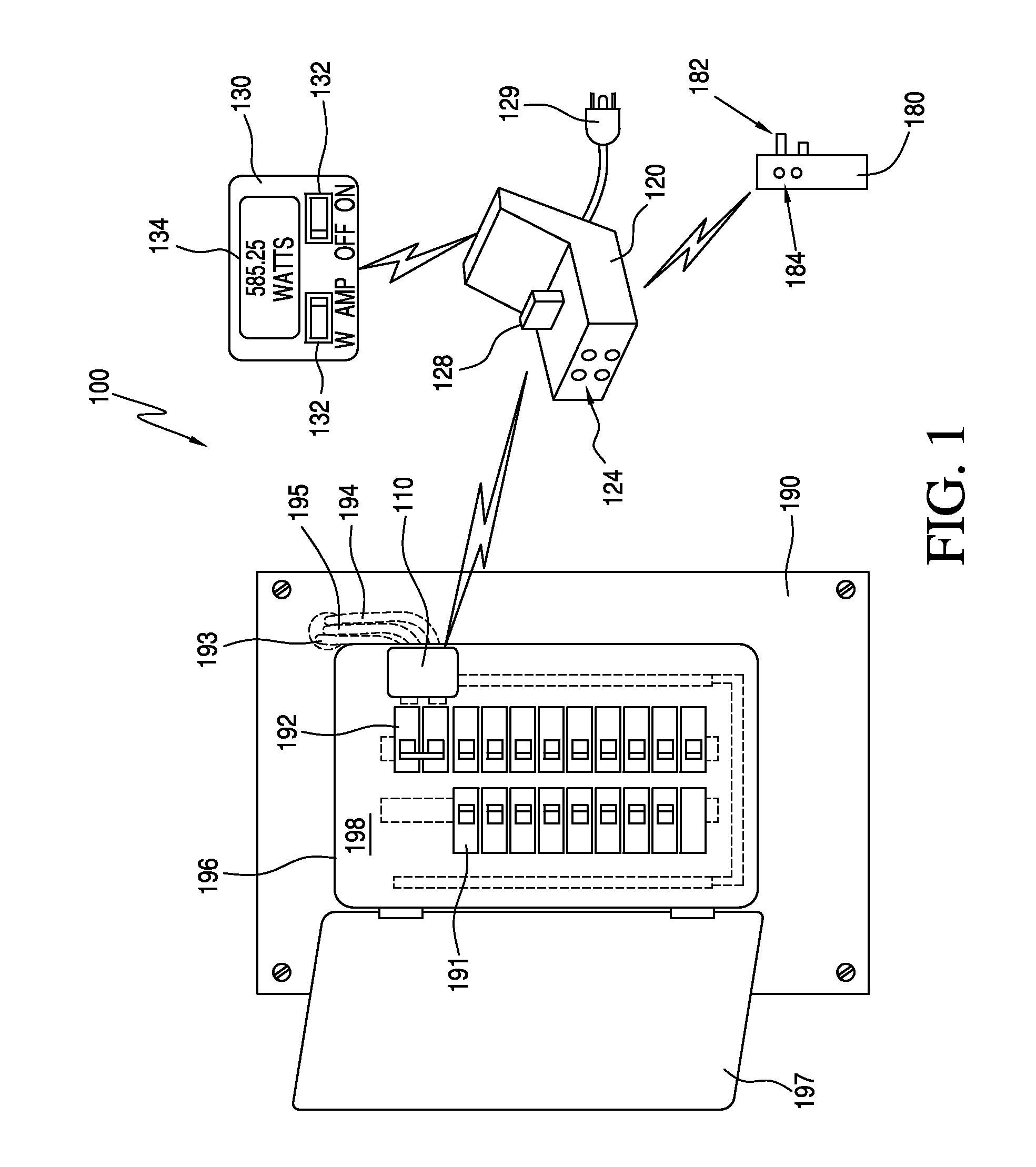 System for Monitoring Electrical Power Usage of a Structure and Method of Same
