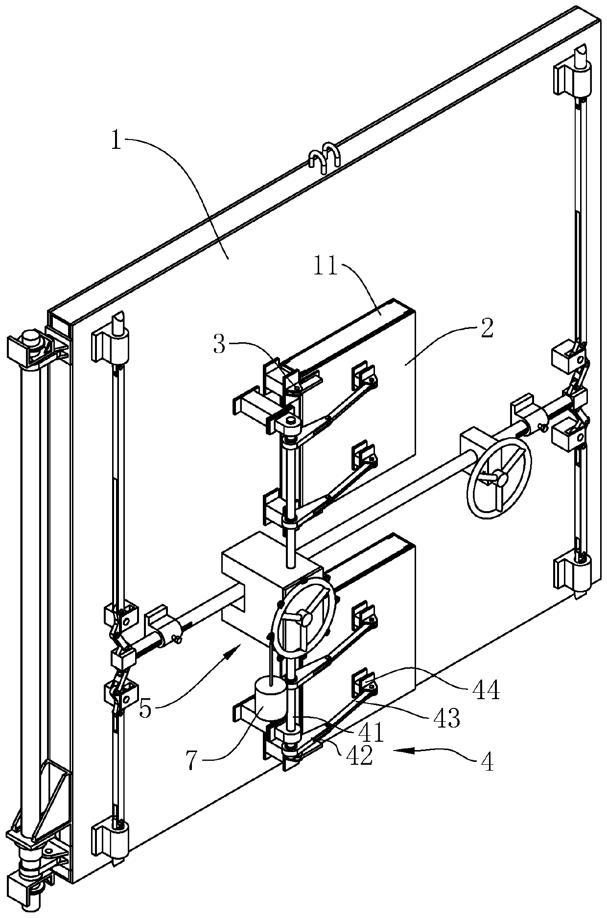 Cleaning type ventilation protection air-tight door