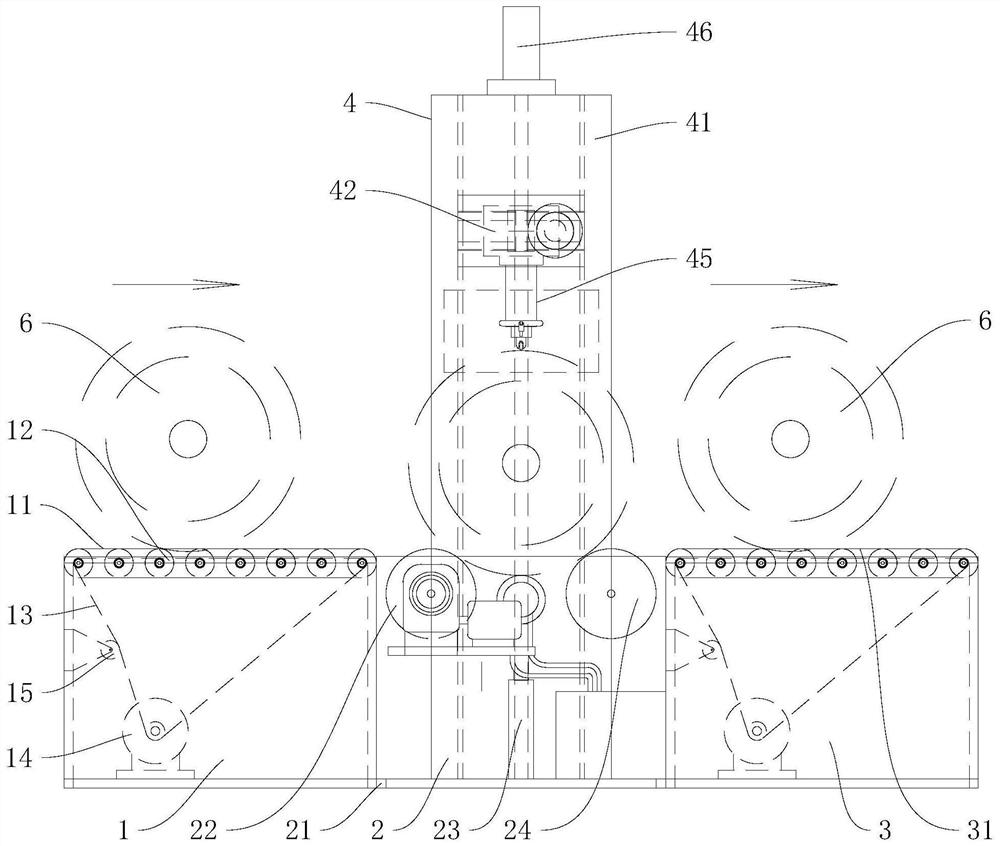 An automatic tensioning device for copper bars of traction motors