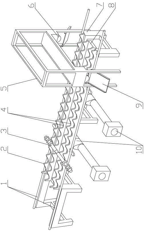 End head cutting device for blank part of gear shaft