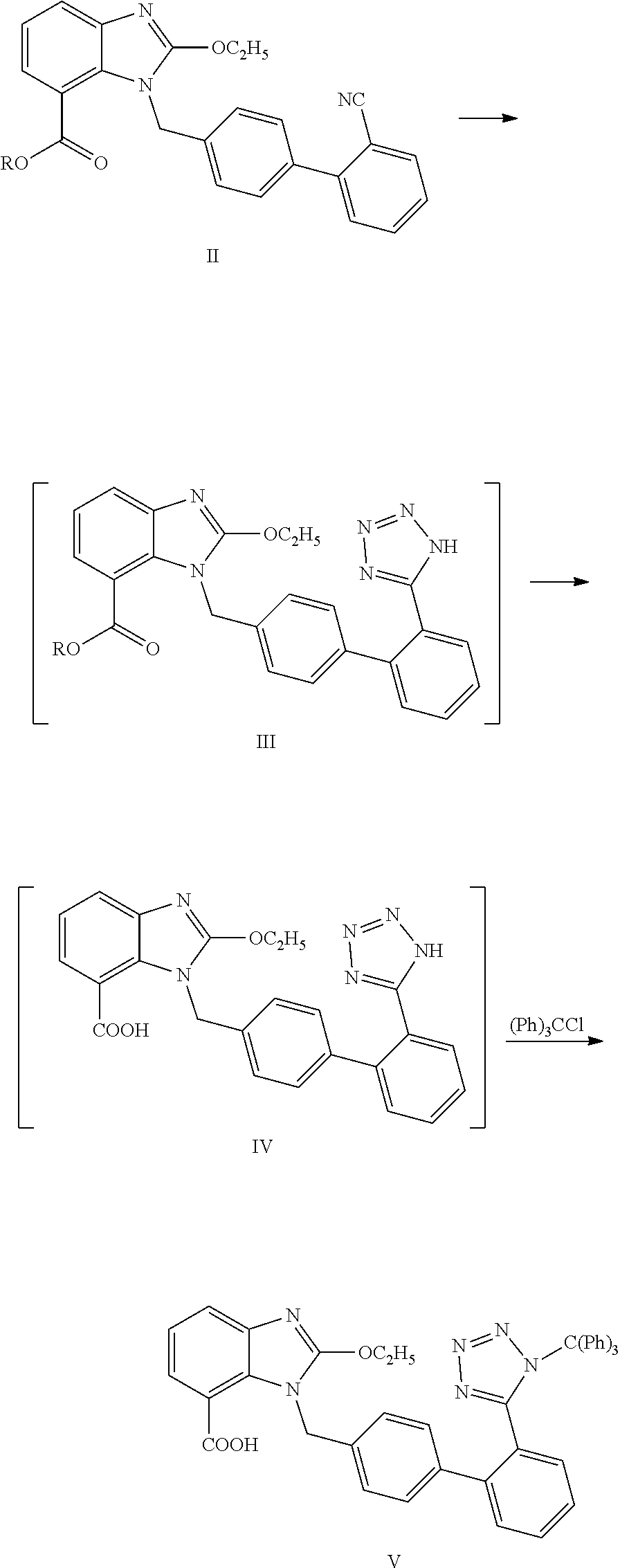 Method for preparing trityl candesartan