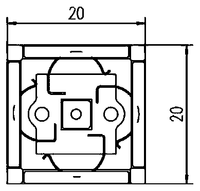 Chip flexible heat transfer mechanism