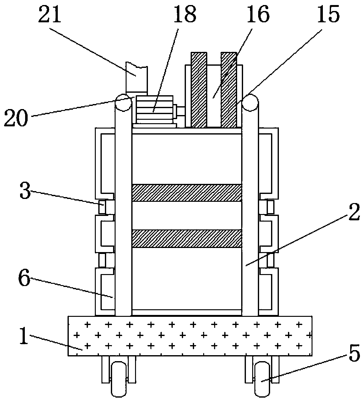 Movable poultry house disinfection device