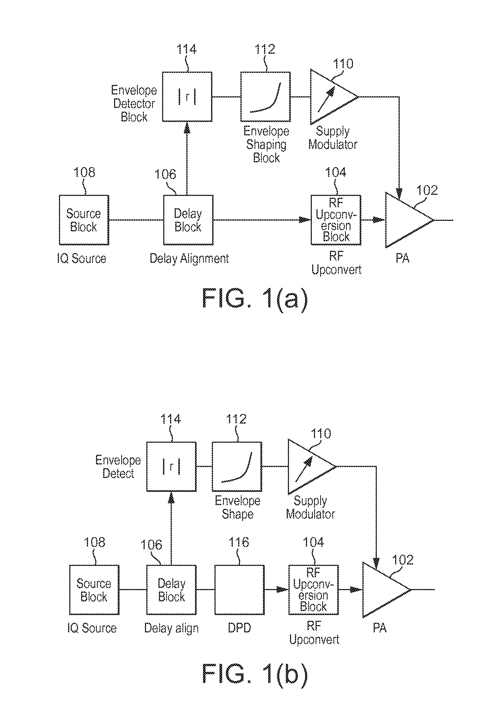 Reduced bandwith of signal in an envelope path for envelope tracking system