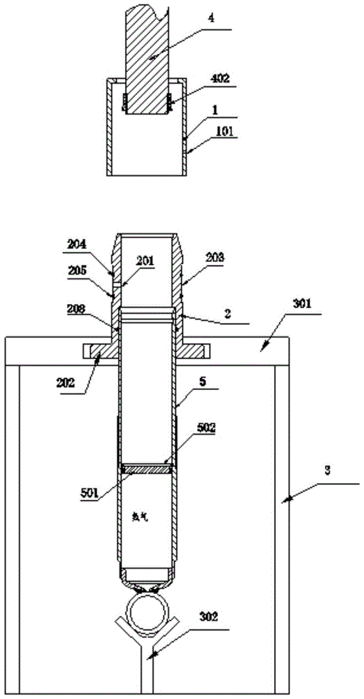 Shock absorber inflation tooling and operation method