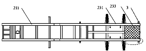 Reinforced semitrailer back-tipping carriage