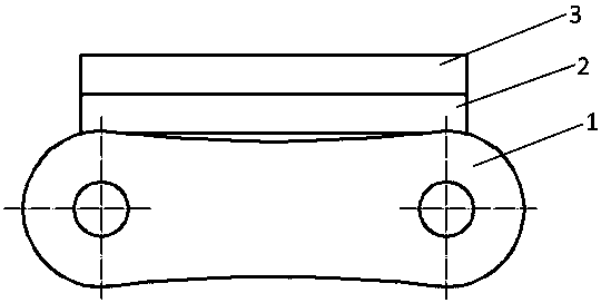 Combined type longitudinal conveying chain
