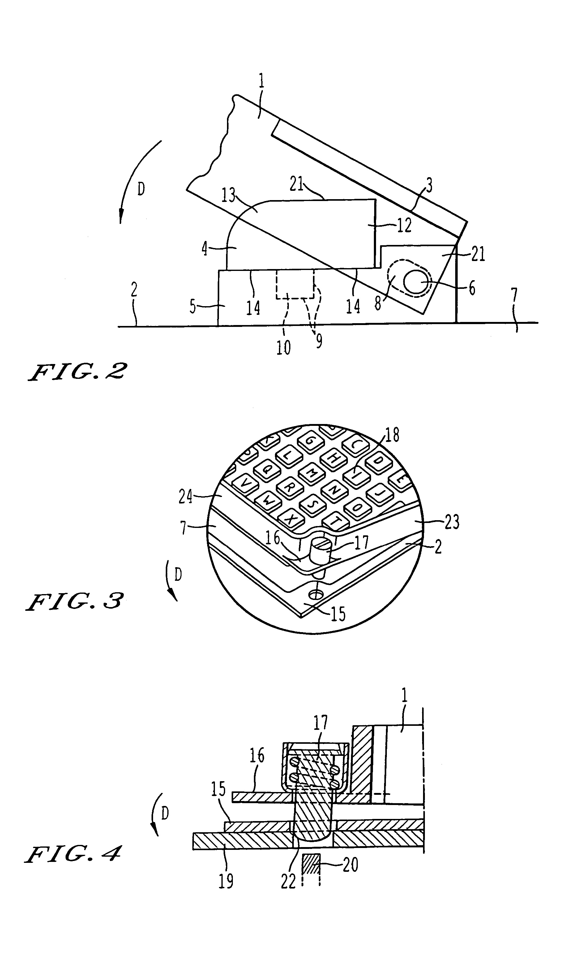 Equipment with a pivoting handle, in particular to be suspended in an aircraft console