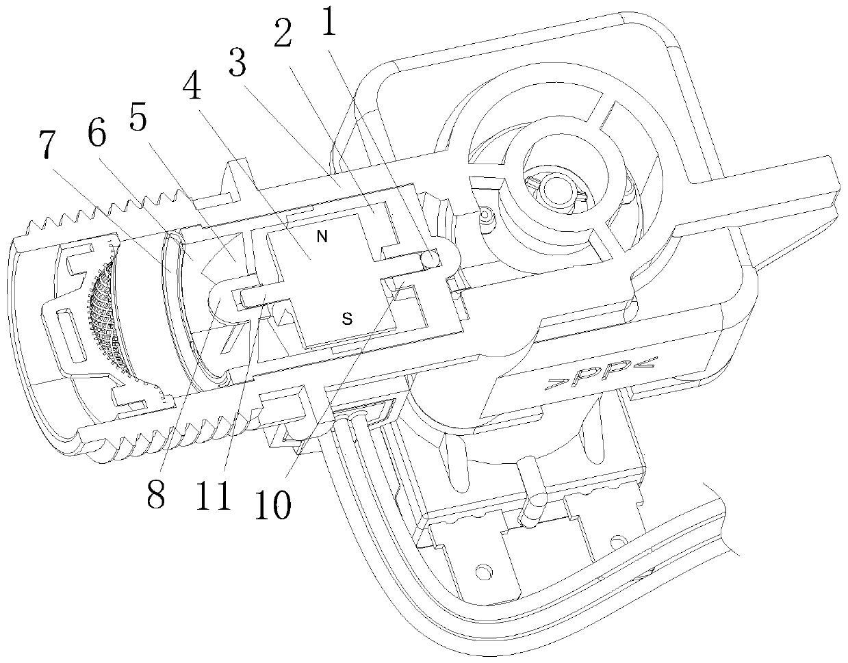 High-precision speed type fluid switch electromagnetic valve