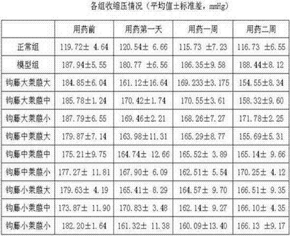 A kind of traditional Chinese medicine composition for treating hypertension and preparation method thereof